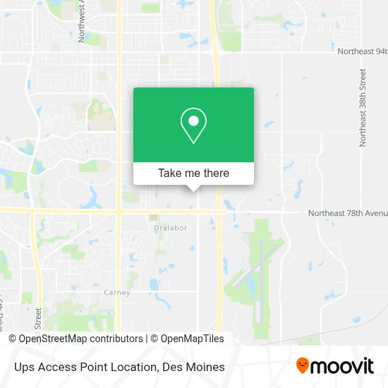 Ups Access Point Location map