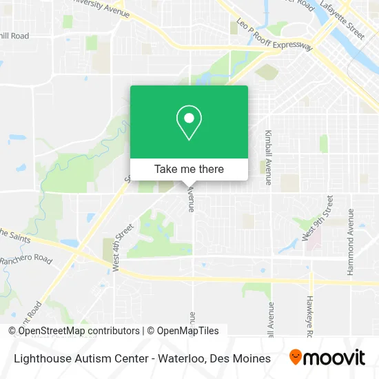 Lighthouse Autism Center - Waterloo map