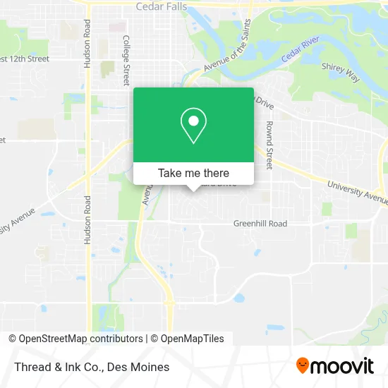 Thread & Ink Co. map