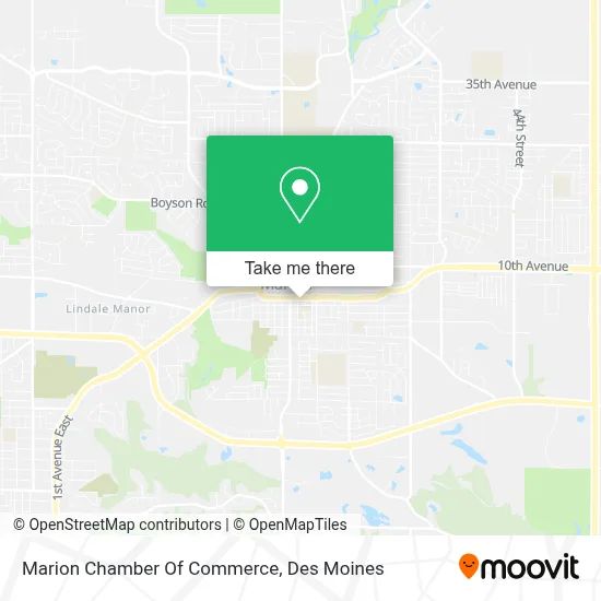 Marion Chamber Of Commerce map