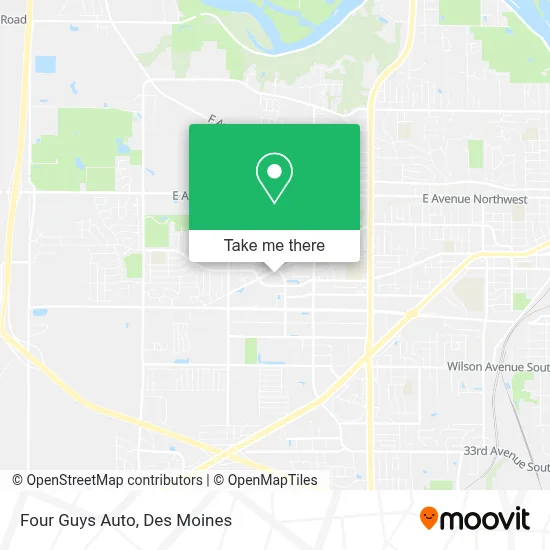 Four Guys Auto map