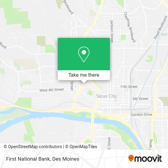 First National Bank map