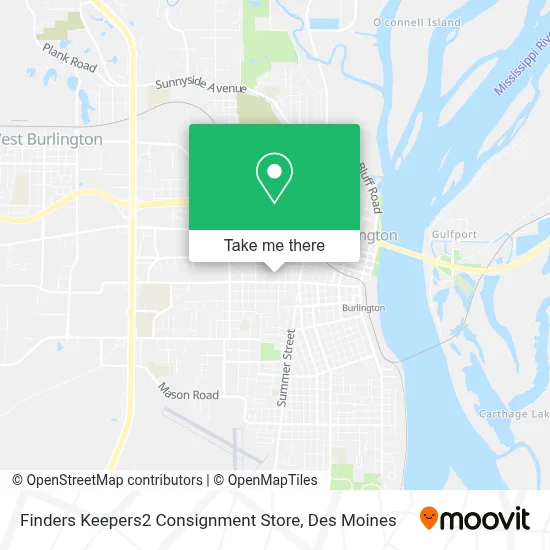 Finders Keepers2 Consignment Store map