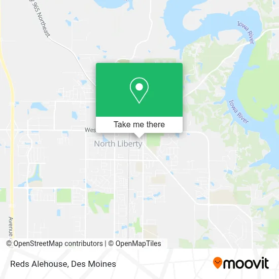Reds Alehouse map