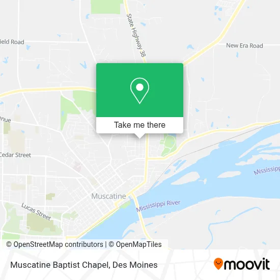 Muscatine Baptist Chapel map