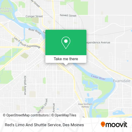 Red's Limo And Shuttle Service map