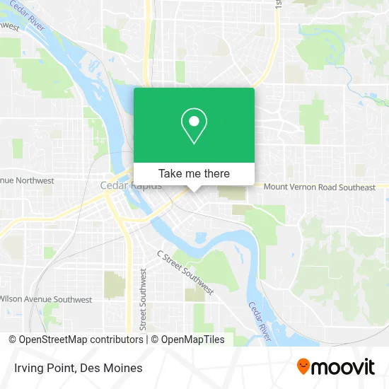 Irving Point map