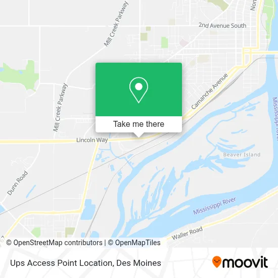 Ups Access Point Location map