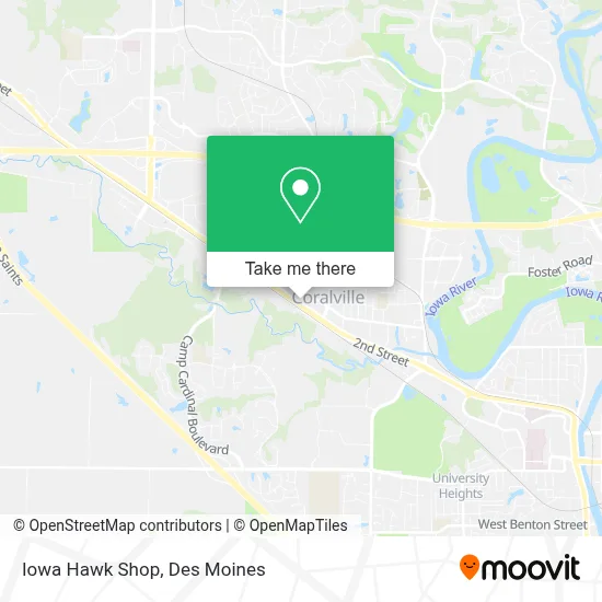 Iowa Hawk Shop map