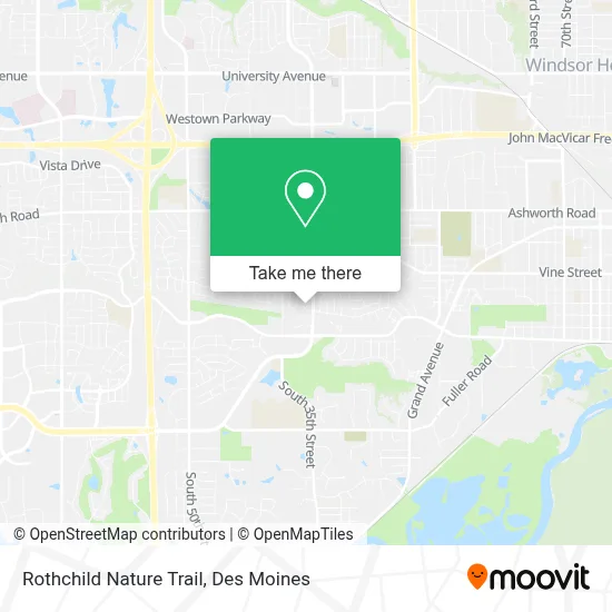 Rothchild Nature Trail map