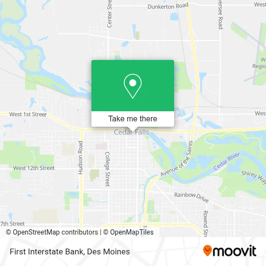 First Interstate Bank map