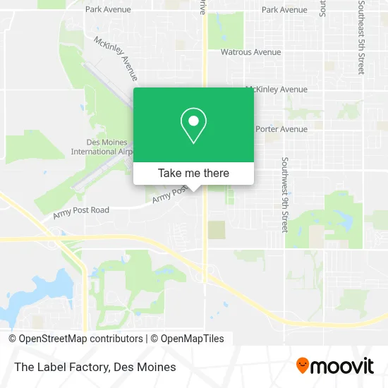 The Label Factory map