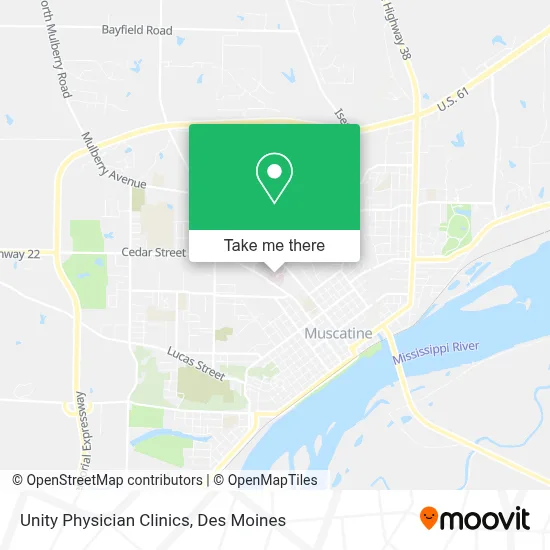 Unity Physician Clinics map