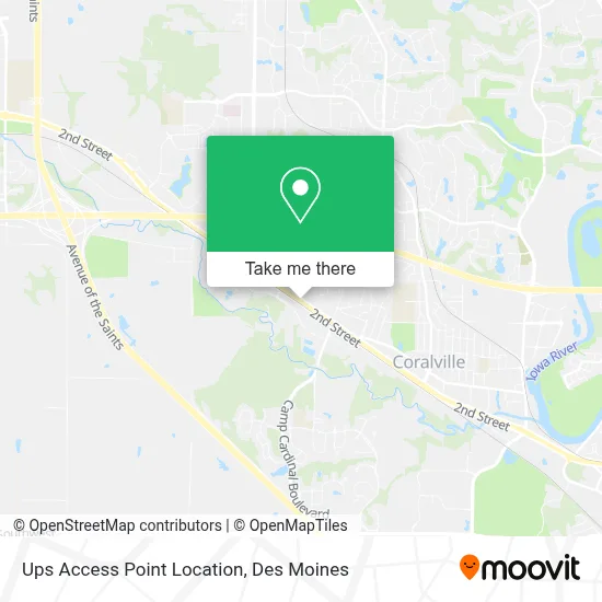 Ups Access Point Location map