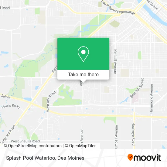 Splash Pool Waterloo map