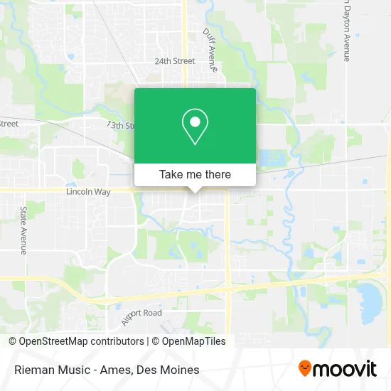 Rieman Music - Ames map