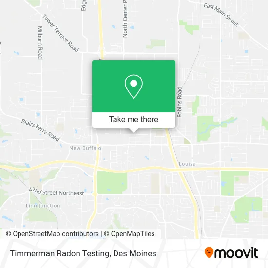 Timmerman Radon Testing map