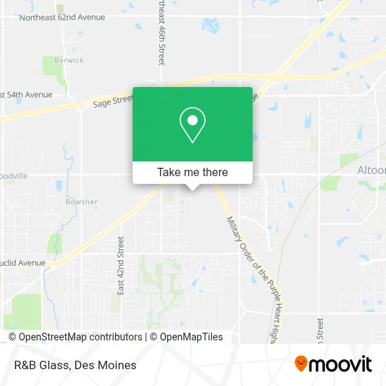 R&B Glass map