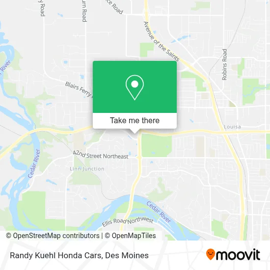 Randy Kuehl Honda Cars map