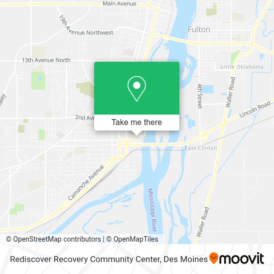 Rediscover Recovery Community Center map
