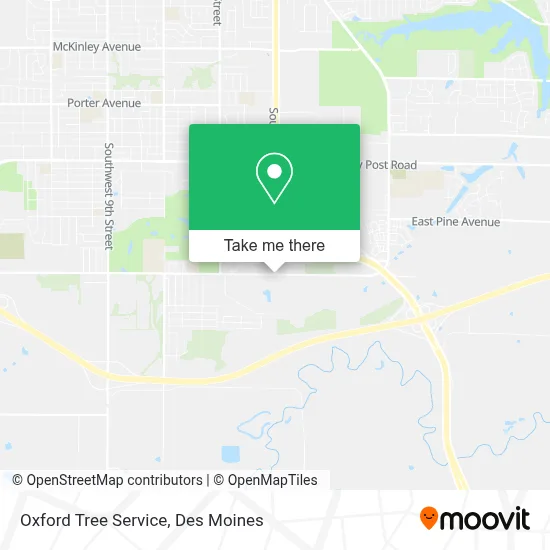 Oxford Tree Service map