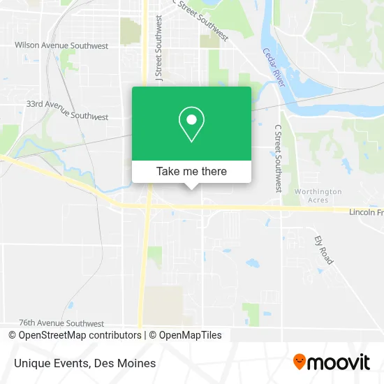 Unique Events map