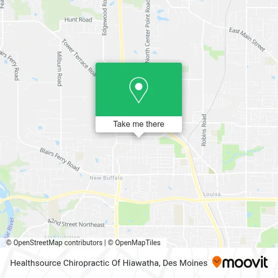 Healthsource Chiropractic Of Hiawatha map