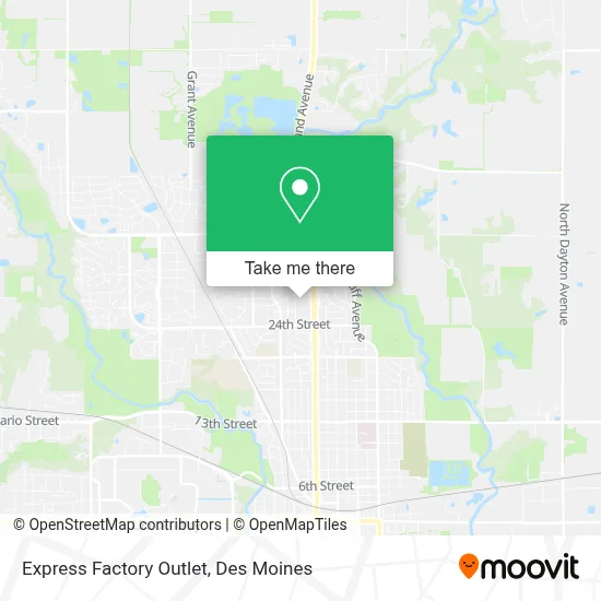 Express Factory Outlet map