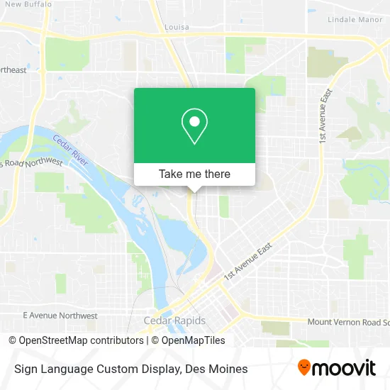 Sign Language Custom Display map
