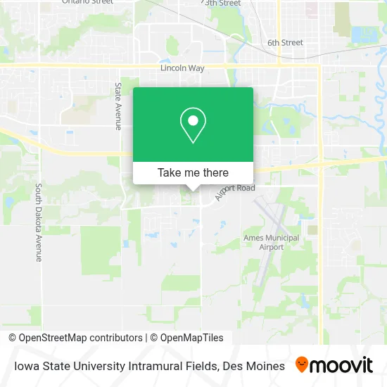 Iowa State University Intramural Fields map