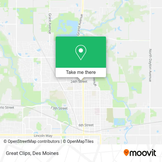 Great Clips map