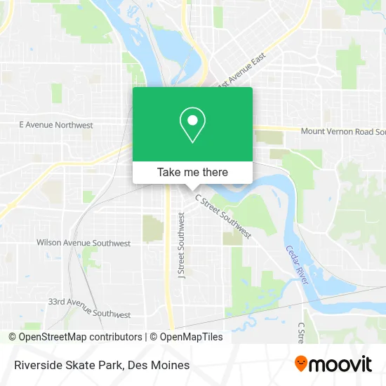 Riverside Skate Park map
