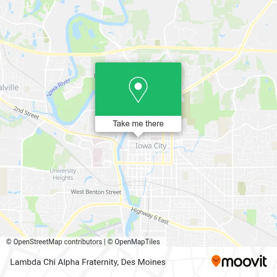 Lambda Chi Alpha Fraternity map