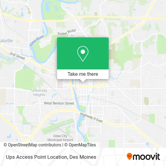 Ups Access Point Location map