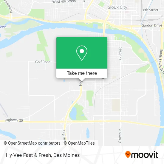 Hy-Vee Fast & Fresh map