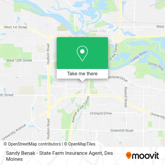 Sandy Benak - State Farm Insurance Agent map