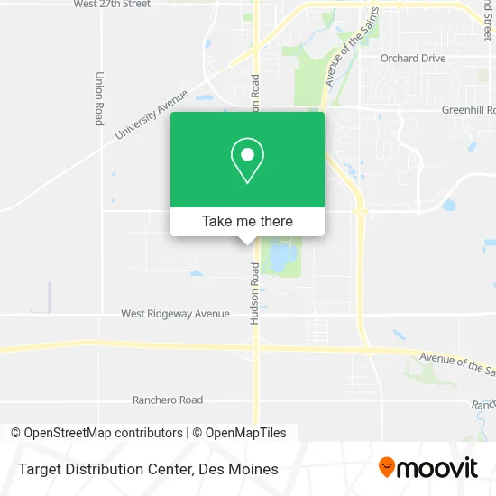Target Distribution Center map