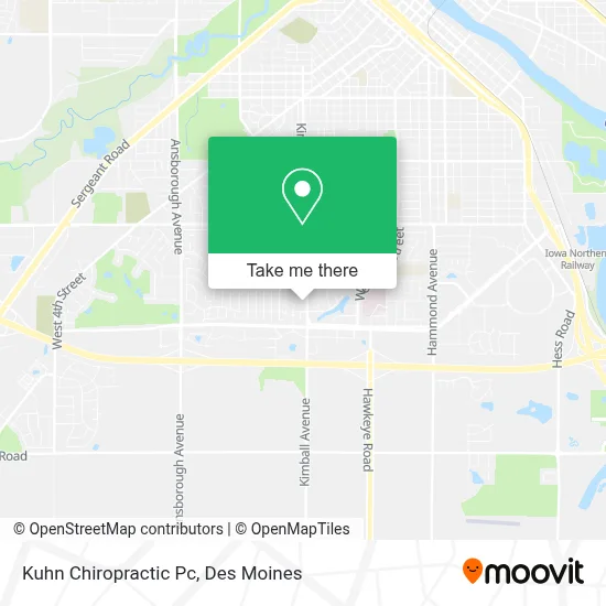 Kuhn Chiropractic Pc map