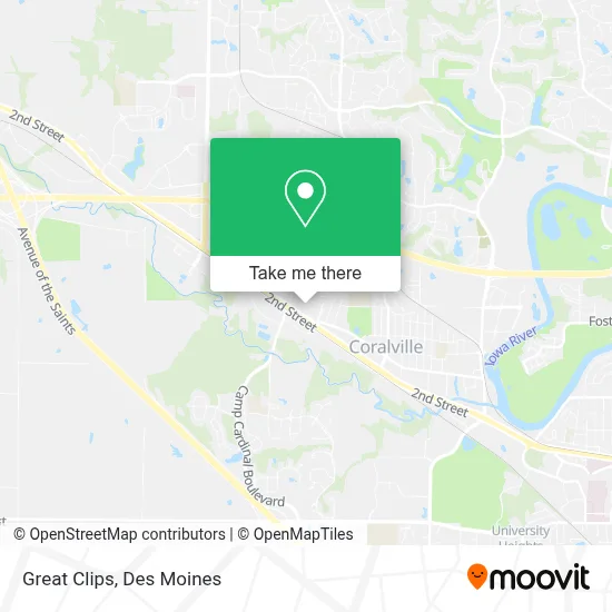 Great Clips map