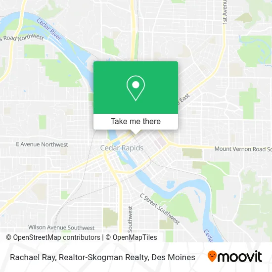Rachael Ray, Realtor-Skogman Realty map
