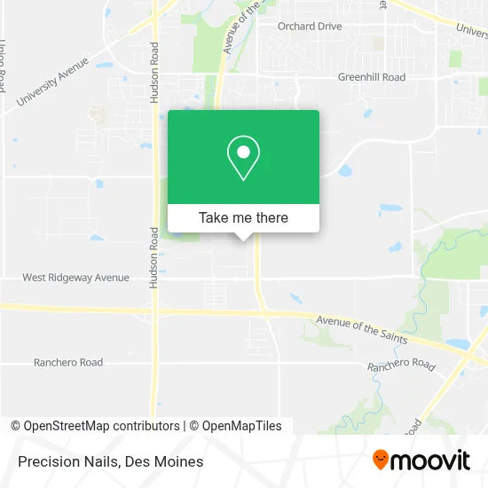 Precision Nails map