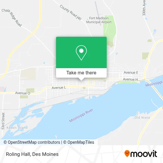 Roling Hall map
