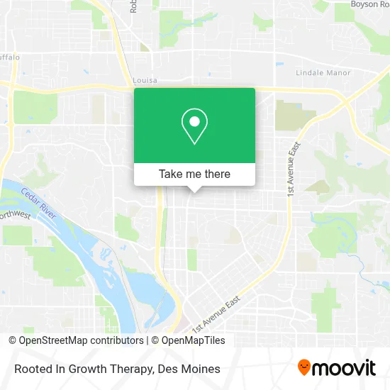Rooted In Growth Therapy map