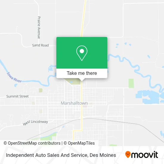 Independent Auto Sales And Service map