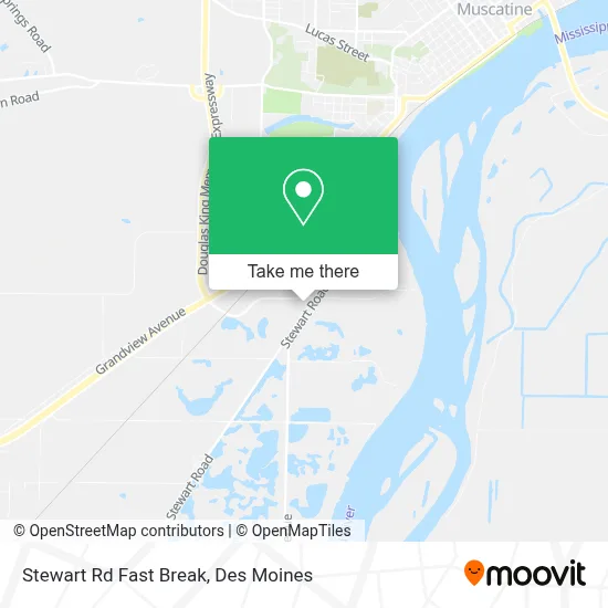 Stewart Rd Fast Break map