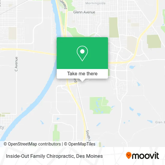 Inside-Out Family Chiropractic map