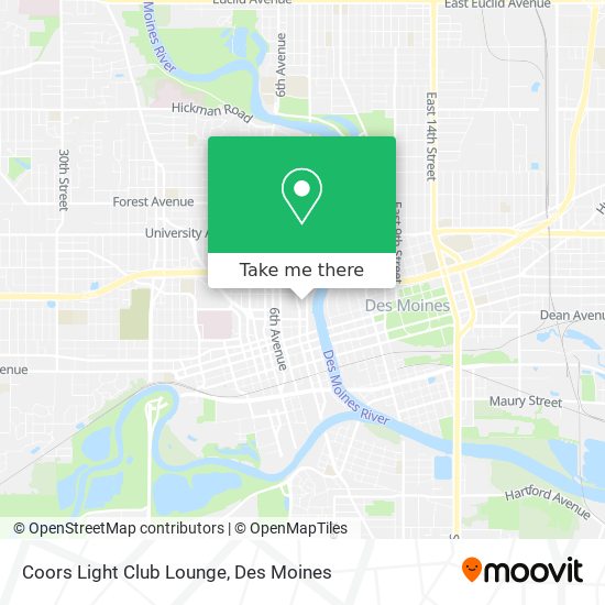 Mapa de Coors Light Club Lounge