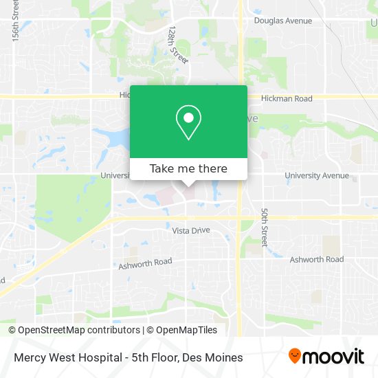 Mercy West Hospital - 5th Floor map