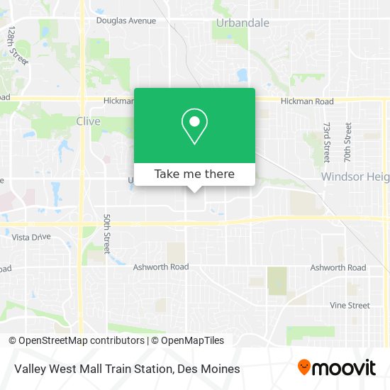 Valley West Mall Train Station map