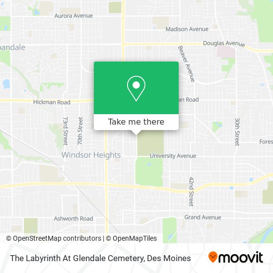 The Labyrinth At Glendale Cemetery map